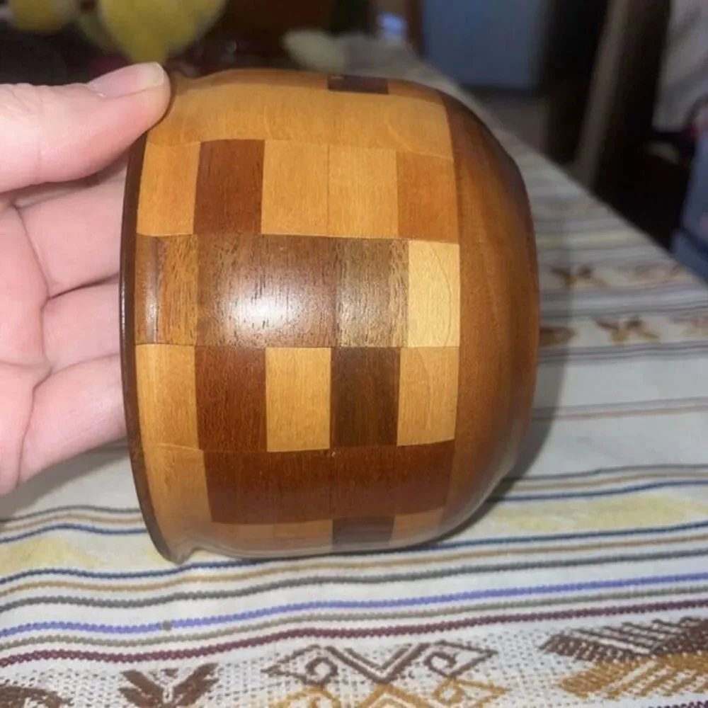 Vintage Natural Wooden‎ Patchwork Inlay 5x3